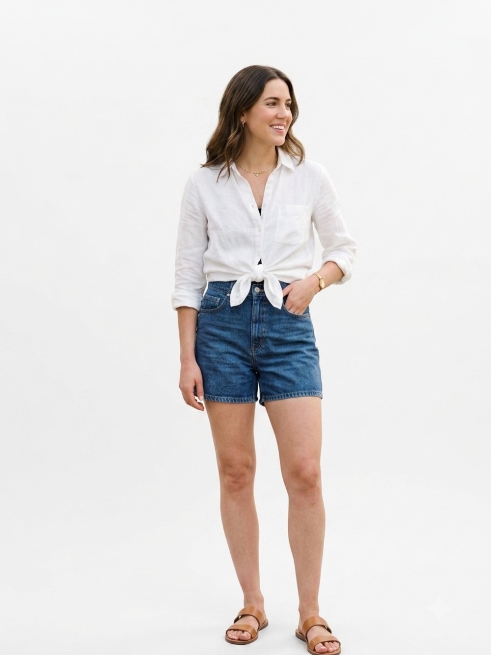 Levi's Cinch Classic High-Waist Dark Wash Denim Shorts. Size 25 - Picture 2 of 9